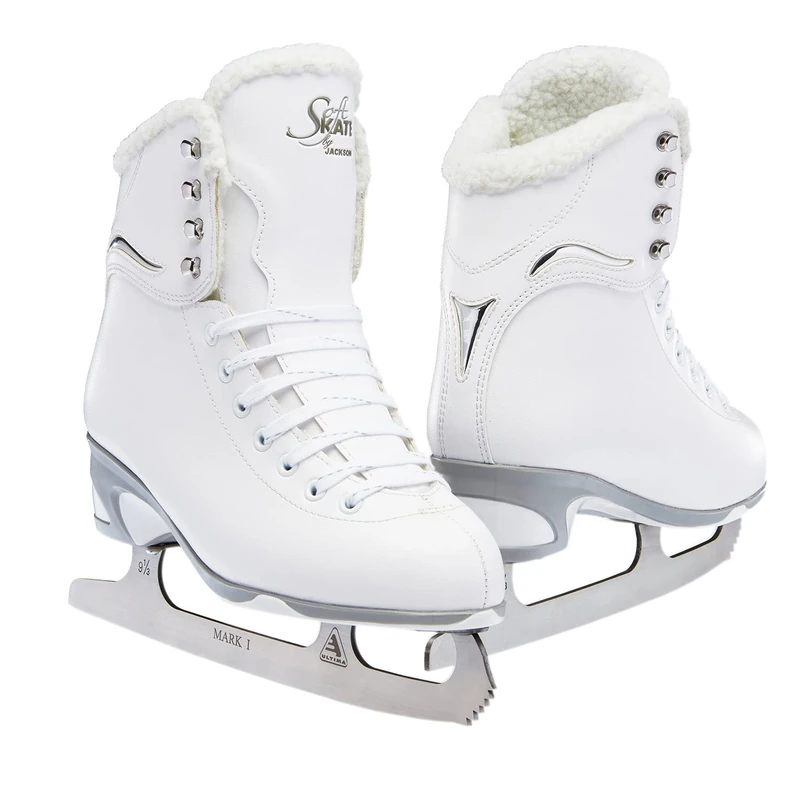 Jackson Ultima SoftSkate Womens/Girls Figure Ice Skates Color: White/Fleece Size: 7 Women's