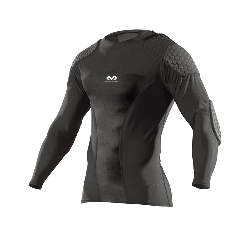 McDavid Unisex's HEX Goalkeeper Shirt DIVE, Black, Medium