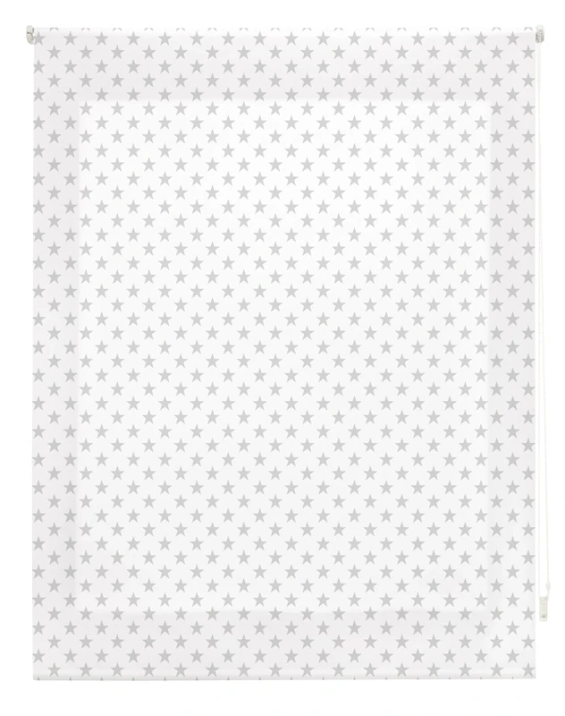 blindecor Stars Roller, Fabric, Grey, 130 x 180 cm