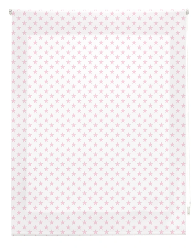 blindecor Stars Roller, Fabric, Pink, 130 x 180 cm