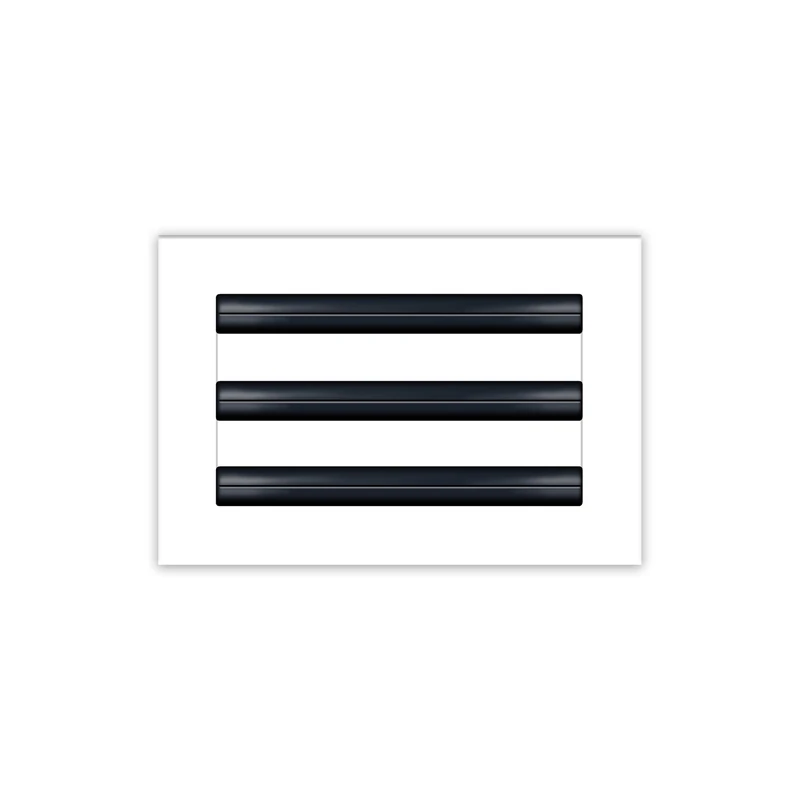 BUILDMART - 10x6 Modern AC Vent Cover - Decorative White Air Vent - Standard Linear Slot Diffuser - Register Grille for Ceiling, Walls & Floors - Texas Buildmart