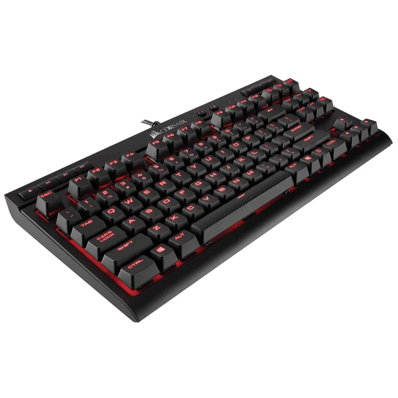 Corsair Gaming CH-9115020-UK K63 Cherry MX Red Backlit 10 Key-Less UK Mechanical Gaming Keyboard - Black