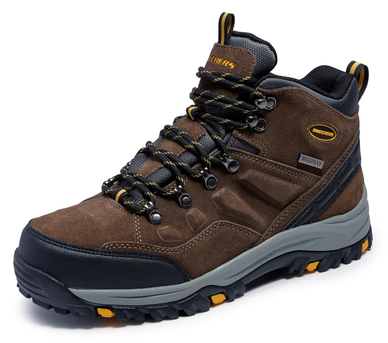 Skechers Men's Relment Pelmo Hiking Boot - Khk - 12 UK