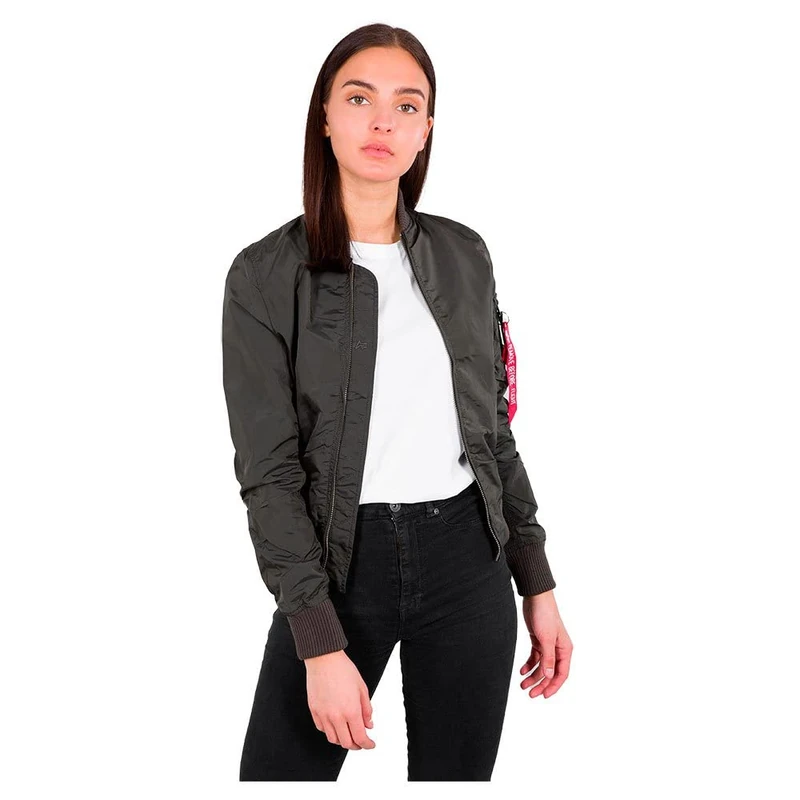 Alpha Industries MA-1 TT Bomber Jacket for Ladies Rep.Grey