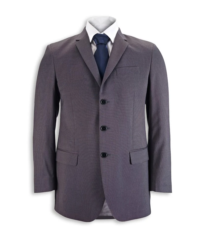 Alexandra Icona STC-NM2CH-38R Men's Classic Fit Jacket, Plain, Regular, 77% Polyester/21% Viscose/2% Elastane, Size: 38, Charcoal