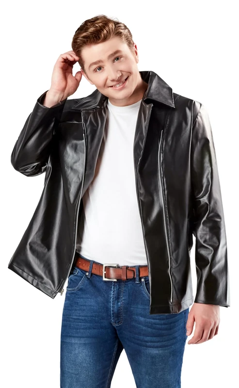 Rubies 17191 Grease T-birds Costume Jacket Adult Sized, Solid, As Shown, Plus