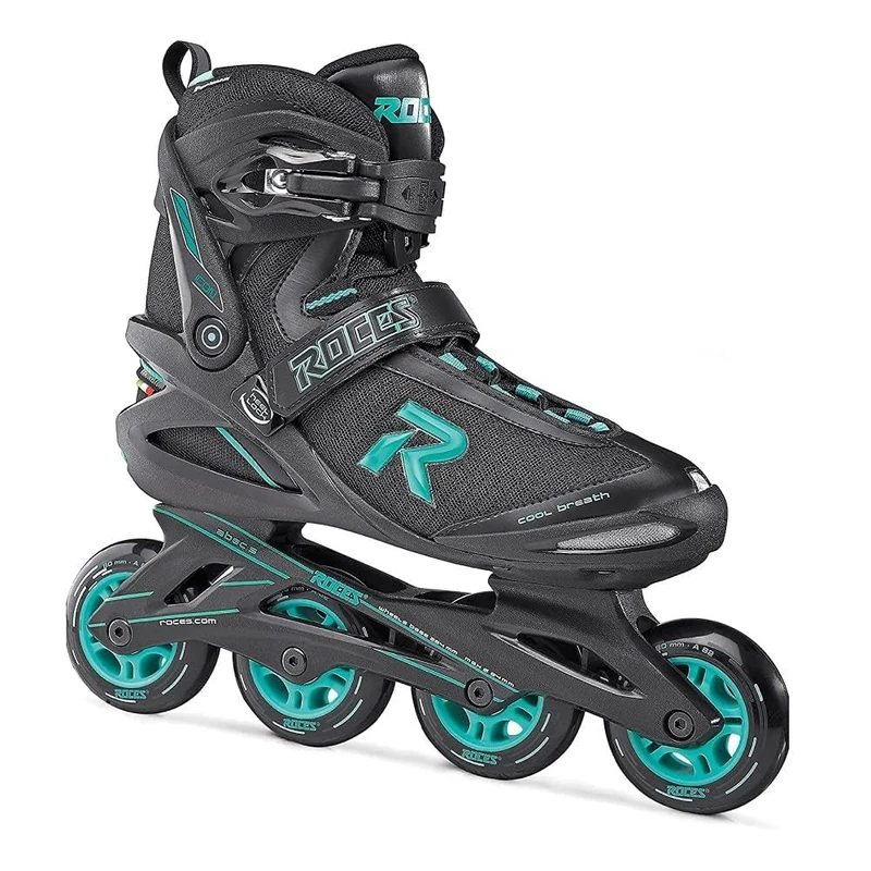 Roces Icon 400822-001 Women's Inline Skates Black/Aqua Size 40