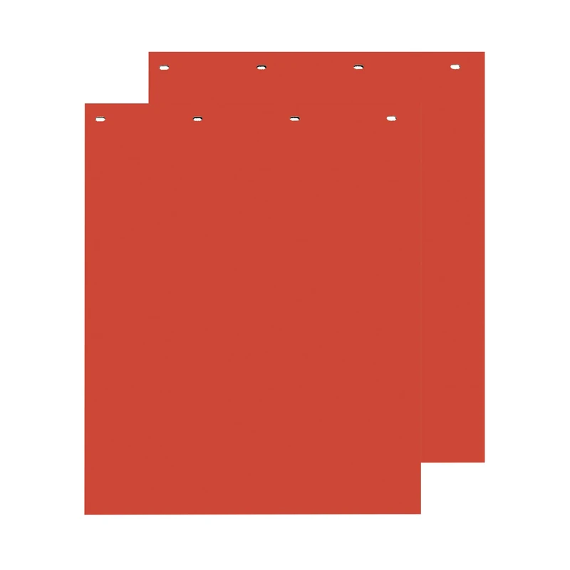 Buyers Products, 2 Pack, Super Durable Red Polymer Mudflaps 24x30 Inch, RC30PPR