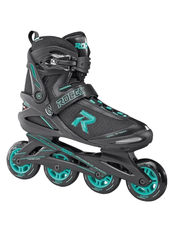 Roces Stile Women's Icon Women Inliner, Womens, ICON WOMEN, Black-Aqua, 4