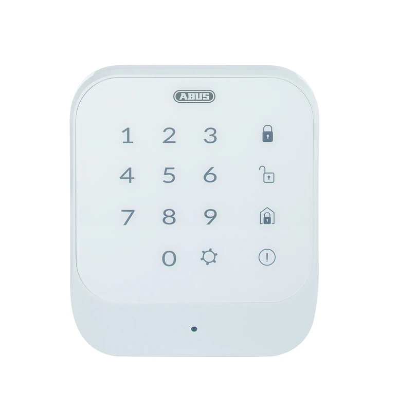 ABUS Smartvest Wireless Control Panel FUBE35011A - For Deactivating and Activating the Smartvest Alarm System - Illuminated Touchpad - White - 77444