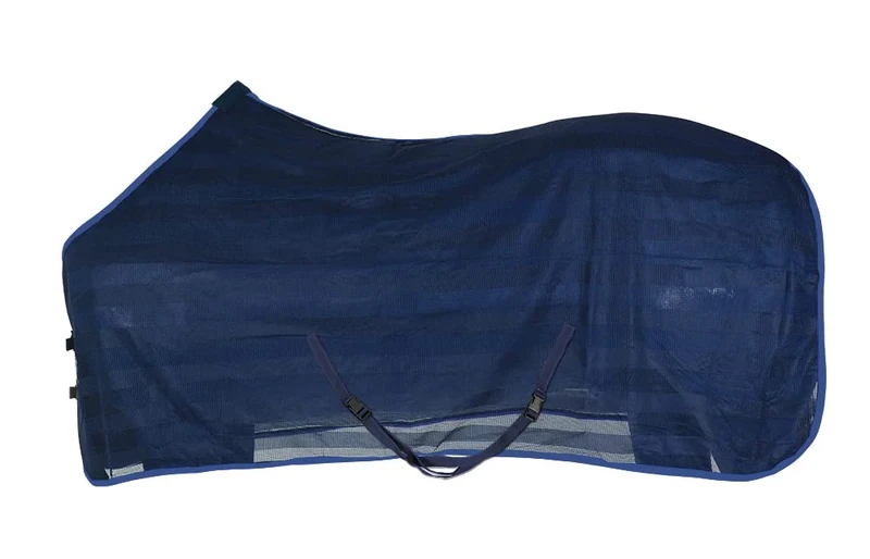 PFIFF 102309 -20 to 105 Fly Blanket Horse Brimfly Horse Blanket, Blue, One Size