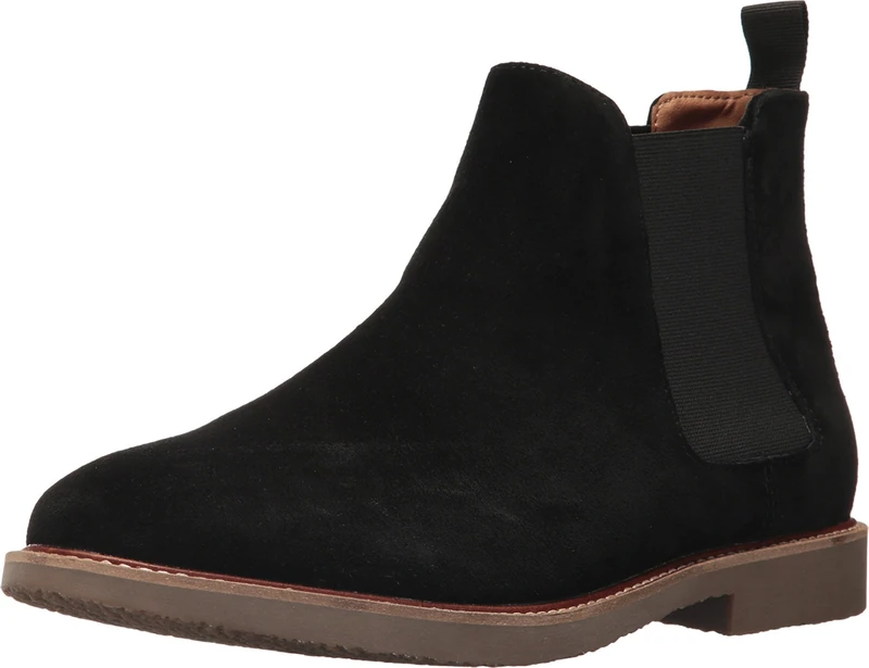 Steve Madden Men's Highline Chelsea Boot, Black Suede, 12.5 UK