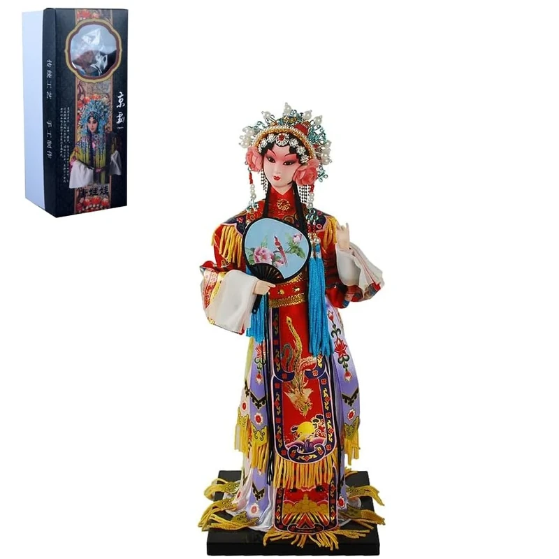 NW Chinese Traditional Handicraft Silk Figurine Collectible Chinese Doll Silk Doll (1801) - Image 1