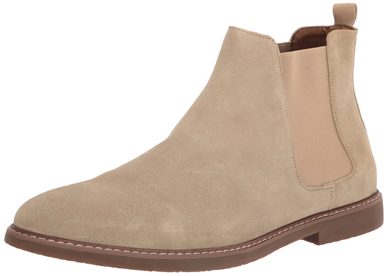 Steve Madden Men's Highline Chelsea Boot, Sand Suede, 12.5 UK