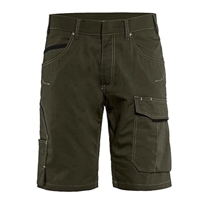 Blakläder 149913304599C44 Service Shorts, Olive Green/Black, Size C44 - Image 1