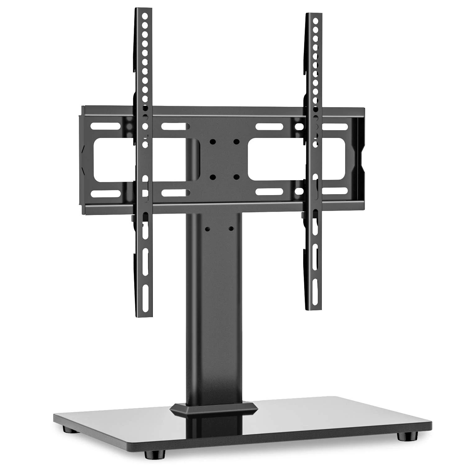 Universal Table Top TV Stand - Swivel TV Stand Base for 26-55 inch LCD/LED/OLED/Plasma TVs with Bracket Height Adjustable Max. VESA 400x400mm up to 40KG1