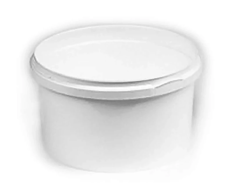 500ml White Plastic Pail Complete With White Lid (Pack of 168) - Image 1