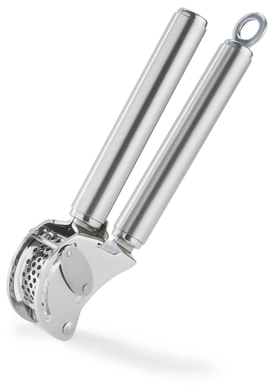 Rösle 12895 Rosle USA Garlic Press, Stainless Steel 18/10, Silver, 20.1 x 3.6 x 5.1 cm