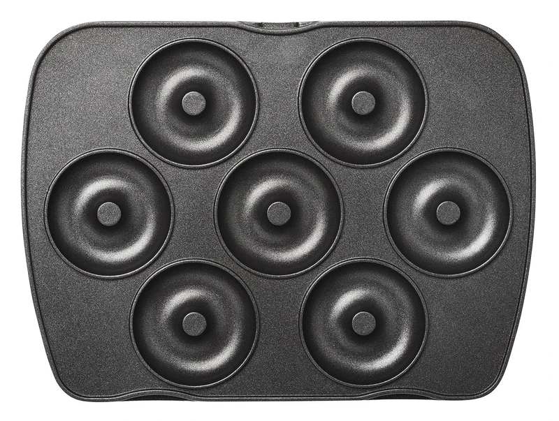 LAGRANGE Game Plate Mini Donuts/Mini Bagels for Waffle Irons Premium Black - Image 1