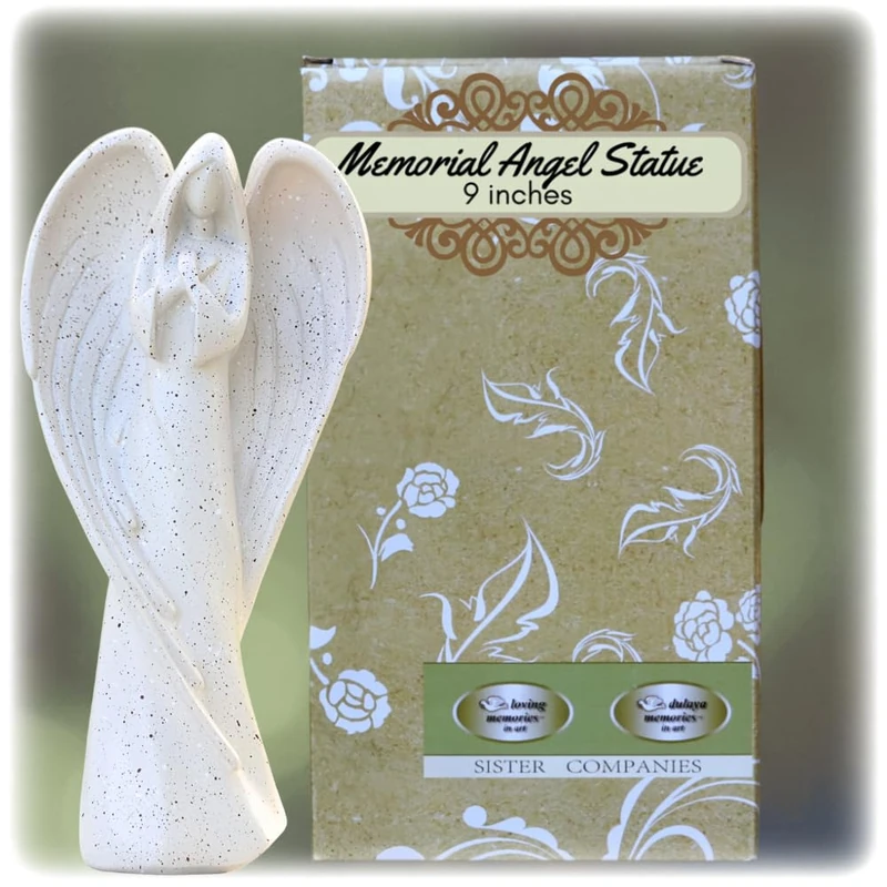 Angel Statue Sympathy Gift Memorial, Funeral Flowers Alternative, Comfort Grieving, Loved One Loss, Express Condolences, Someone Passes Away, Remembrance Figurines for Family, Friend - Image 1