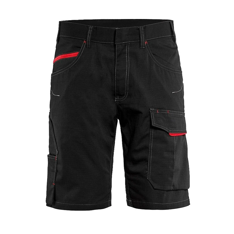 Blakläder 149913309956C44 Service Shorts, Black/Red, Size C44 - Image 1