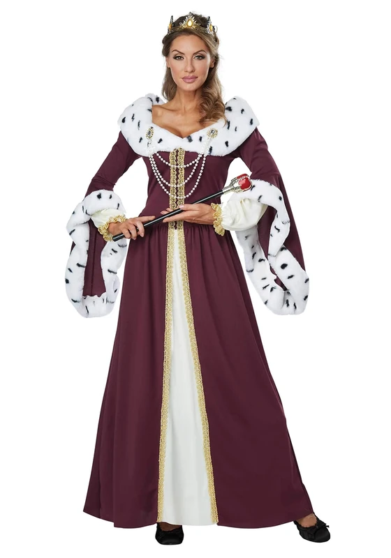 California Costumes 01460S Royal Storybook Queen cartoon Adult Sized Costumes, Multi-Colored, Small