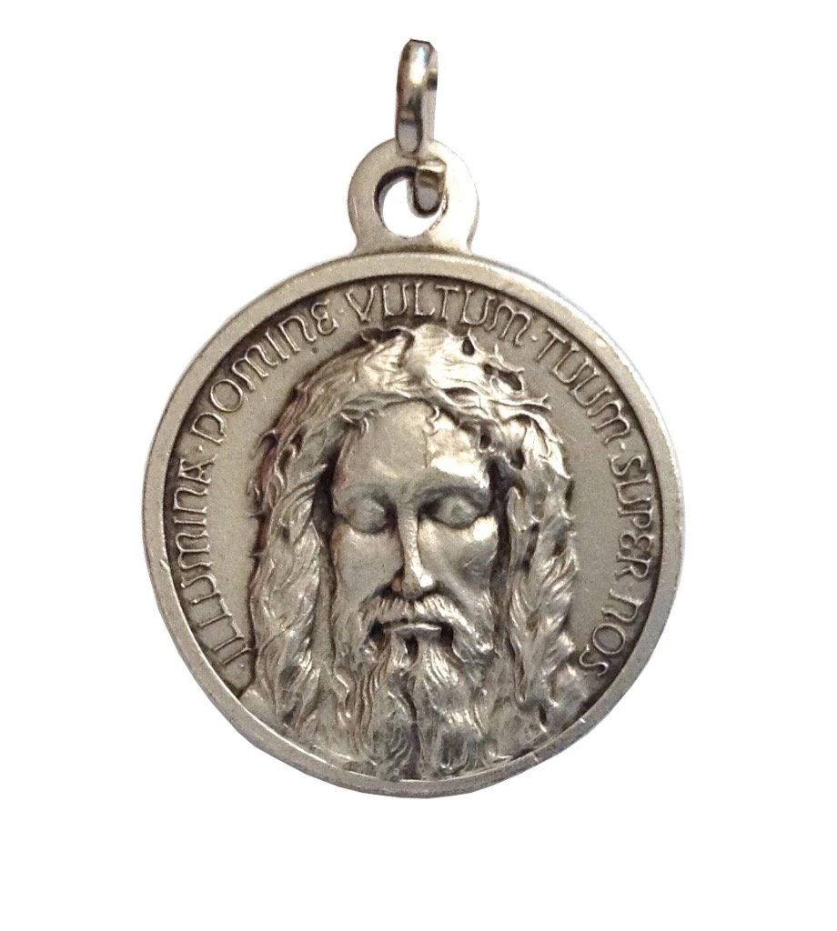 THE HOLY FACE SHROUD OF CHRIST MEDAL - REAL ITALIAN MASTERPIECE - " THE ORIGINAL ONE " - 100% MADE IN ITALY