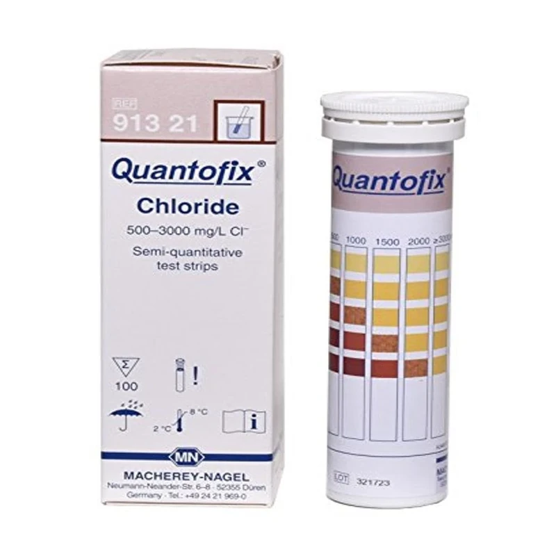 Quantofix 1138911 Chloride Reagent Test Strips for testing chloride ions, 6 mm x 95 mm (Pack of 100)