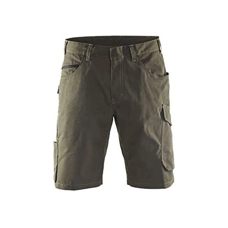 Blakläder 149913304599C60 Service Shorts, Olive Green/Black, Size C60