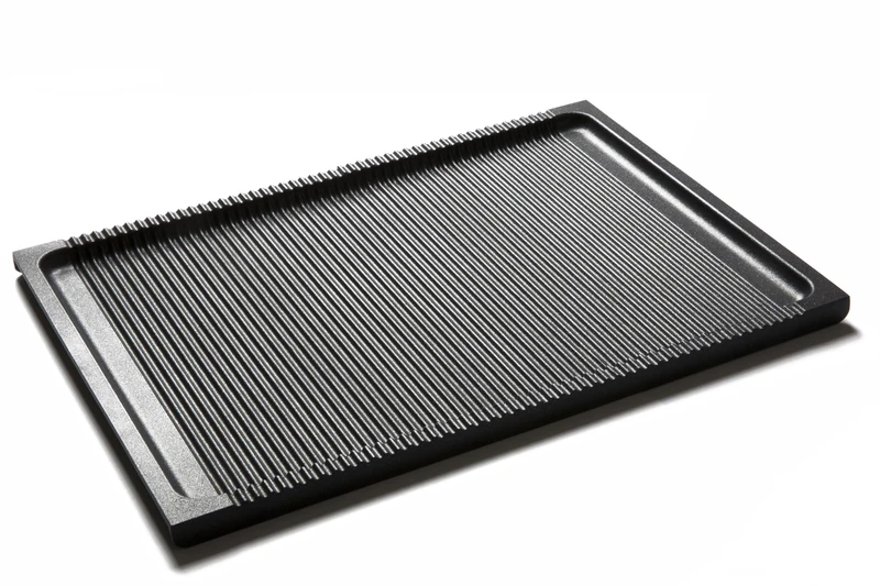 RISOLI' | BBQ, Non-Stick Griddle, 38 x 26.5 cm, Grill for BBQ and Oven, High Thickness 6 mm, Made in Italy