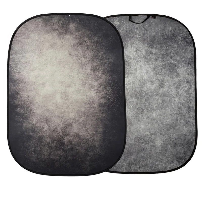 Manfrotto Vintage Collapsible Background 1.5 x 2.1 m Smoke/Concrete