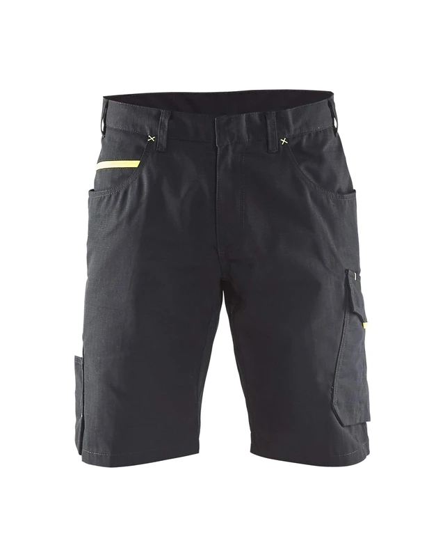 Blakläder 149913309933C60 Service Shorts, Black/Yellow, Size C60