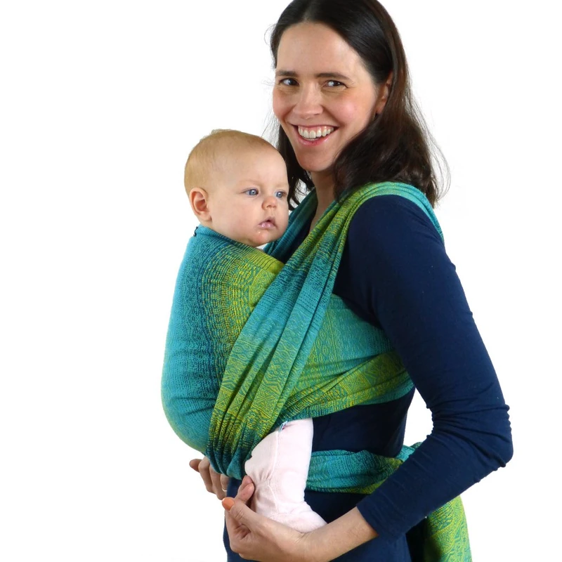 Didymos Woven Baby Wrap, Ada Malachit, Size 5, 420 cm, Green - Image 1