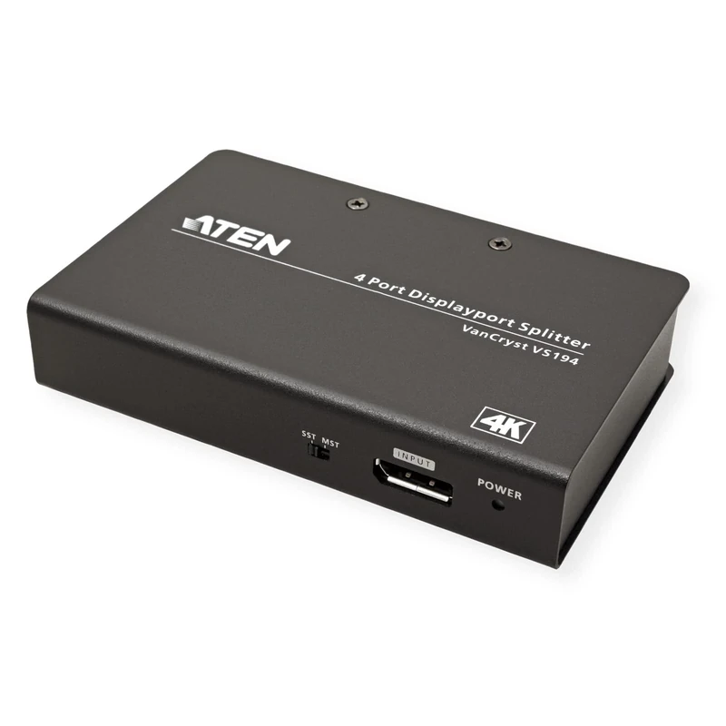 ATEN 4K DisplayPort 4 Port Splitter VS194 (4096 x 2160/3840 x 2160 @ 60 Hz) For home, corporate, education & commercial use, UK, #1 KVM Market Leader