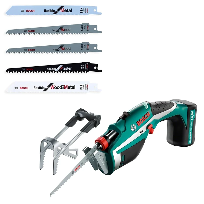 Bosch Keo Cordless Garden Saw with Bosch Keo Blades (5 Pack)