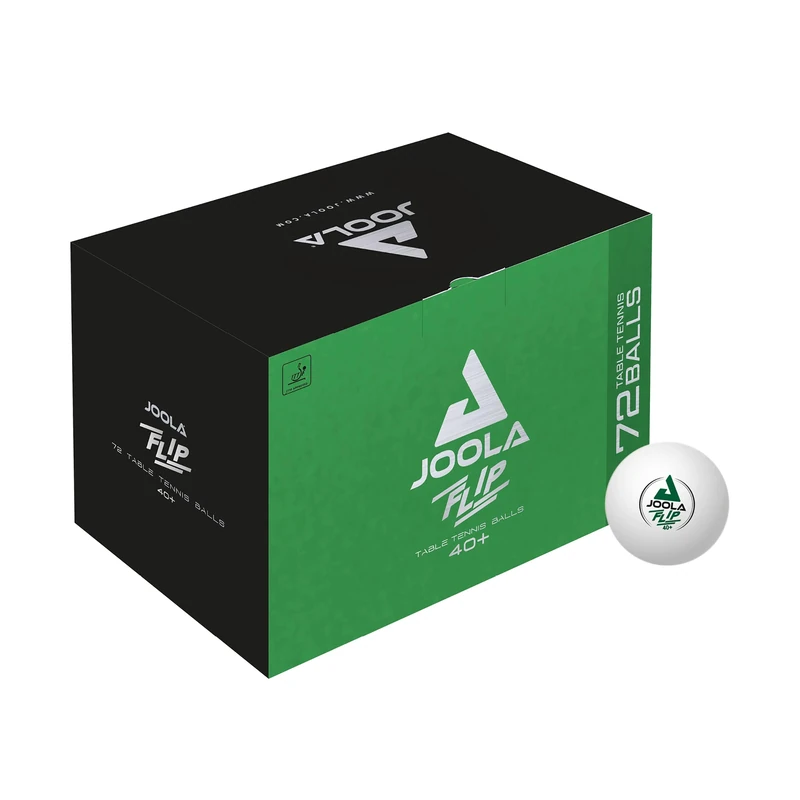 Joola Unisex Adult FLIP WHITE 40+ 72 Tt-balls - White,