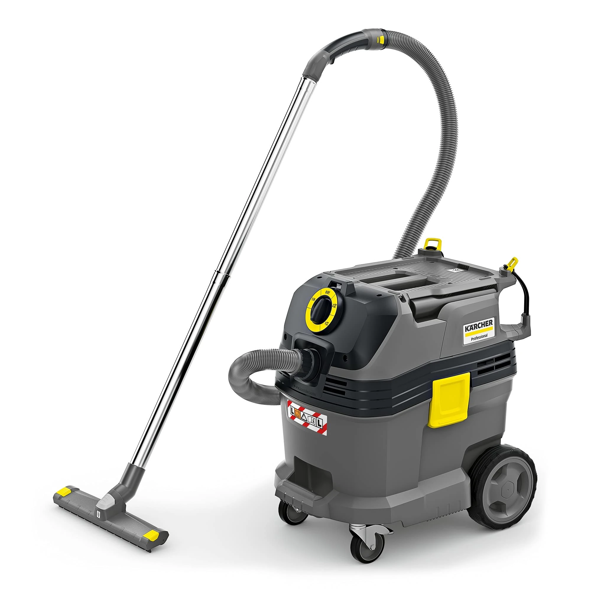Kärcher NT 30/1 Tact L wet/dry vacuum cleaner, power: max. 1380 W, plastic container: 30 l, suction hose 2.5 m, incl. PES flat fold filter, fleece filter bag, floor and crevice nozzle