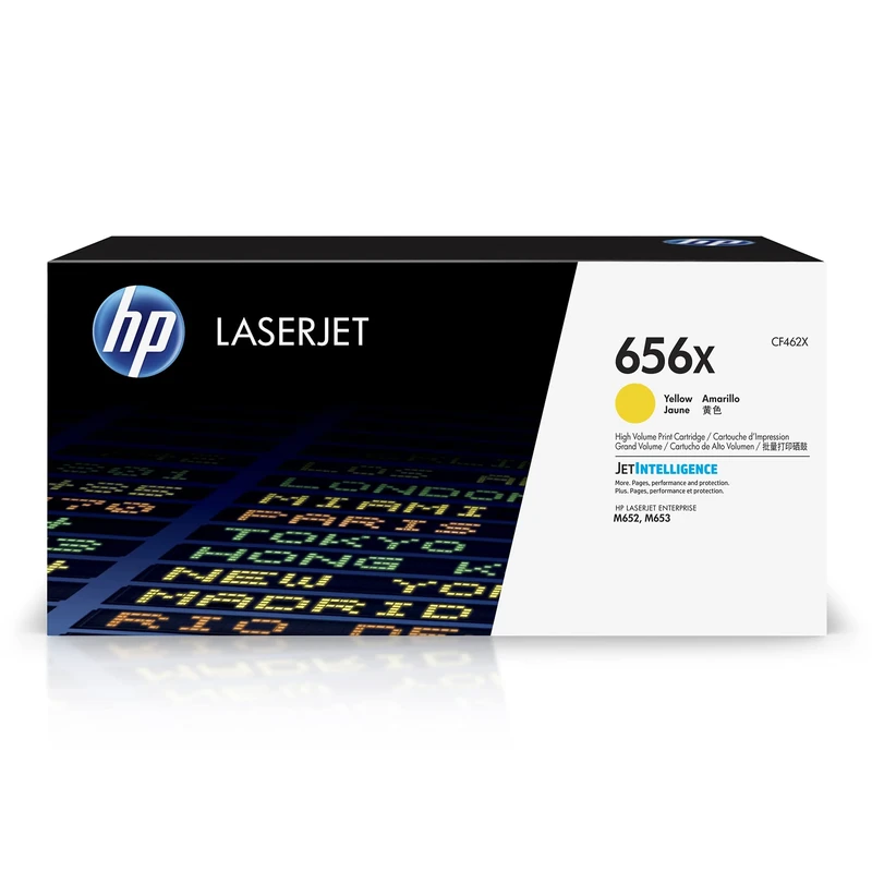 HP CF462X 656X High Yield Original LaserJet Toner Cartridge, Yellow, Single Pack