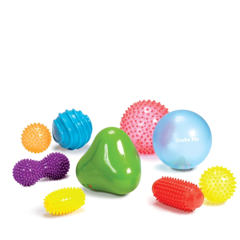 Edushape Sensory Shapes and Balls 705199 - 9 Piece Set