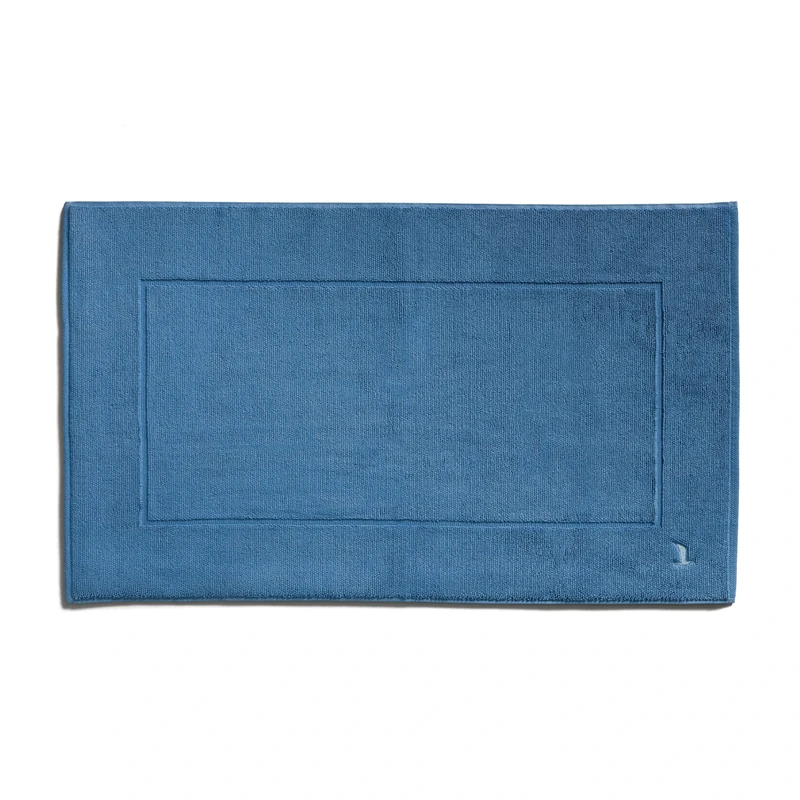 möve Superwuschel bath mat 60 x 100 cm made of 100 % cotton, cornflower