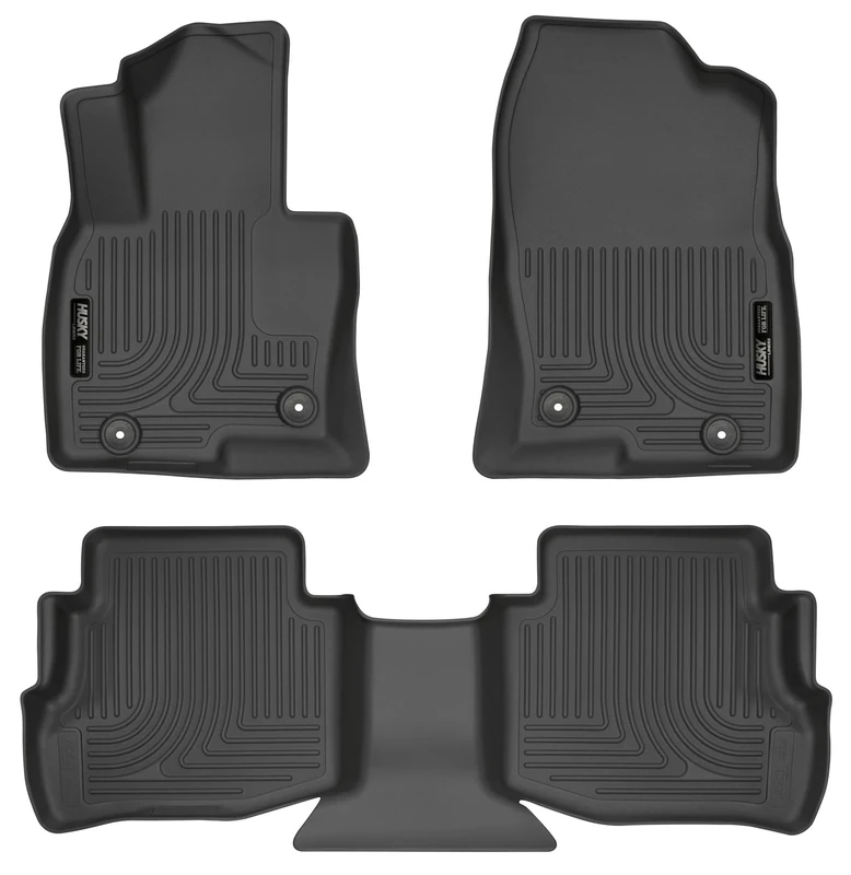 Husky Liners — Weatherbeater | Fits 2017-2017 Mazda CX-9 - Front & 2nd Row Liner - Black, 3 pc. | 95611