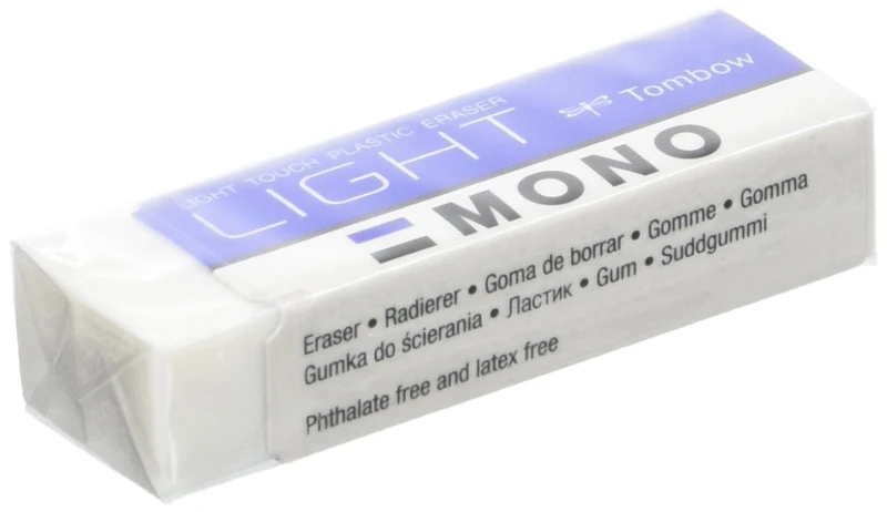 Tombow Mono Light Special – Eraser for Drywipe Delicate, Pack of 40, 13 g