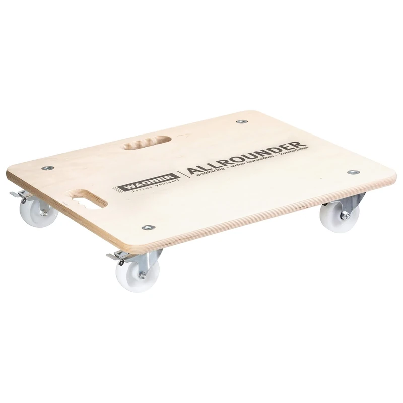 WAGNER design yourself Moving Dolly MM 1116 I 59 x 49 cm - Ideal for unwieldy Items, Equipment & Furniture I FSC-Certified I Load Capacity 250 kg - 20111601, Nature, (L) 59 x (W) 49 x (H) 11 cm