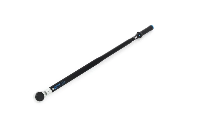 GEDORE Torcoflex Torque Wrench, 3/4 Inch, 110-550 Nm, Mushroom Head Reversible Square with Ball Lock, Steel Tube, Black/Blue