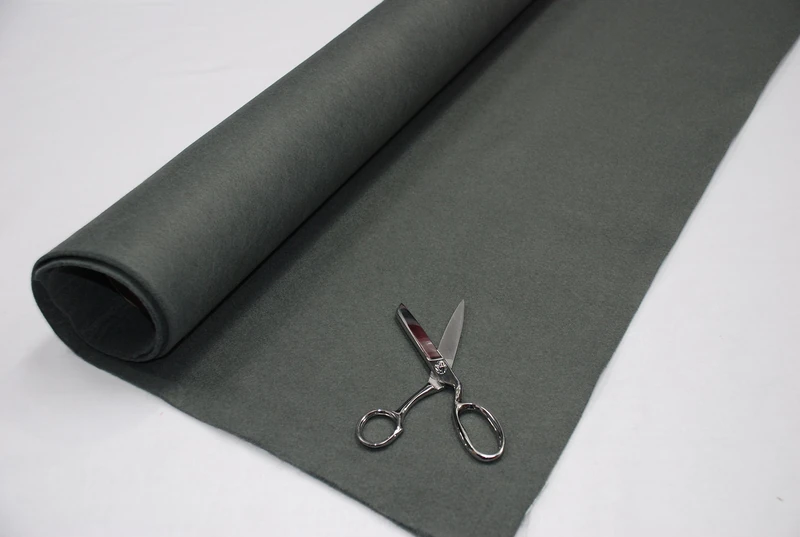 3mm Thick Acrylic Felt Baize Craft Poker Fabric Material Charcoal, 1Mtr - 150cm x 100cm