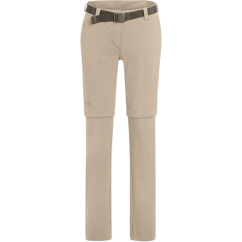 Maier Sports NATA 2 Women's Outdoor Trousers, Womens, Bermuda Hiking Trousers Zip-Off, 233027, Feather Gray, 46 (EU)