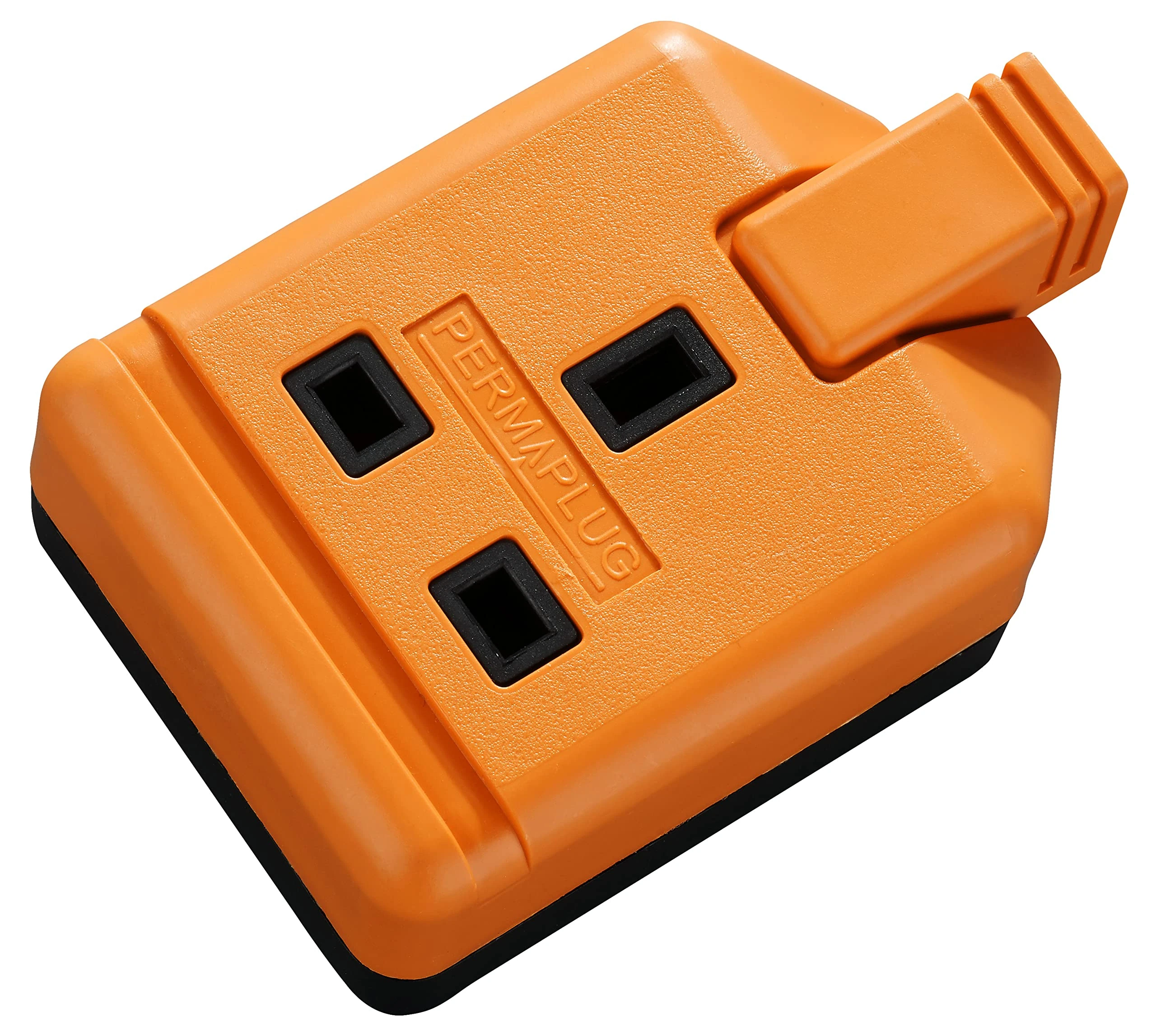 Other Heavy Duty Single Socket Trailing Socket, without Plug and Cable, 13 Amp, Orange