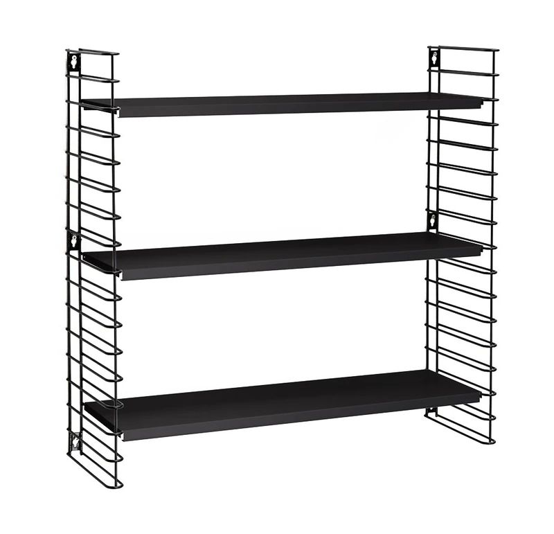 Tomado 4201385 3 Shelves Black Book Display - Book Display (700 mm, 210 mm, 680 mm, 4.39 kg) - Image 1