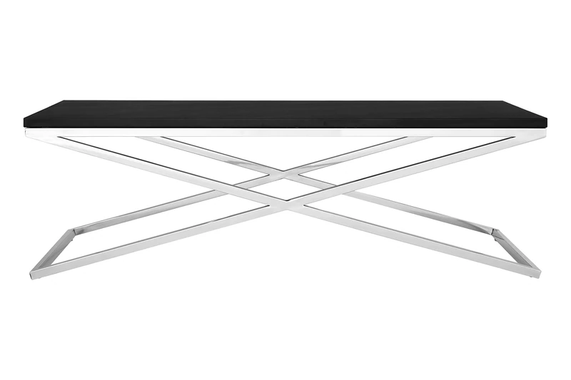 Premier Housewares Tribute Coffee Table, Metal, Black