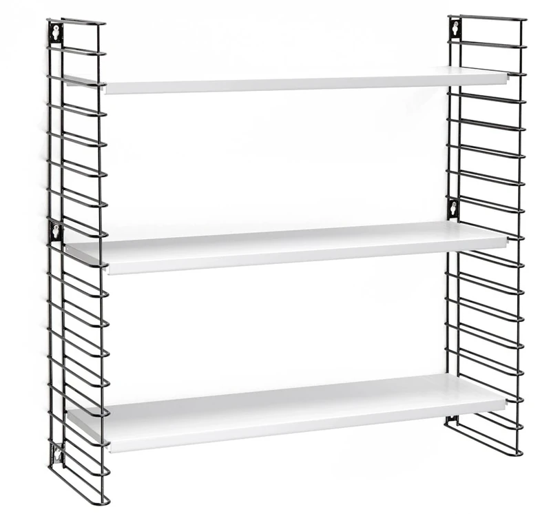 Tomado 4201178 3 Shelves Black/White Book Display - Book Display (700 mm, 210 mm, 680 mm, 4.39 kg) - Image 1